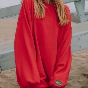 NWT Daily Drills “Heart” Oversized Crewneck XS/S